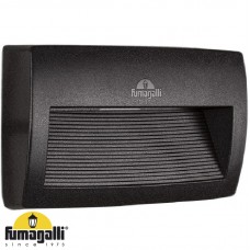 Φωτιστικό Επίτοιχο με Λάμπα LED 10.5W 230V 1100lm CCT Ρητίνης Μαύρο IP55 Fumagalli Lorenza 270